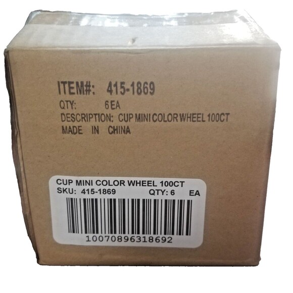 Color Wheel Mini Baking Cup 100ct (6 Pack) Wilton #1869  - NEW - Picture 5 of 5